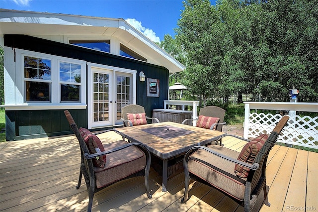 80 Meadow Ln, Bailey, CO 80421 - deck featuring outdoor dining space