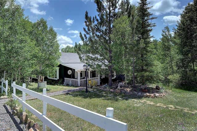 80 Meadow Ln, Bailey, CO 80421 - view of front of property featuring a fenced front yard