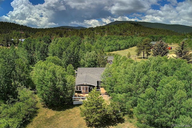 80 Meadow Ln, Bailey, CO 80421 - view of mountain background with a heavily wooded area