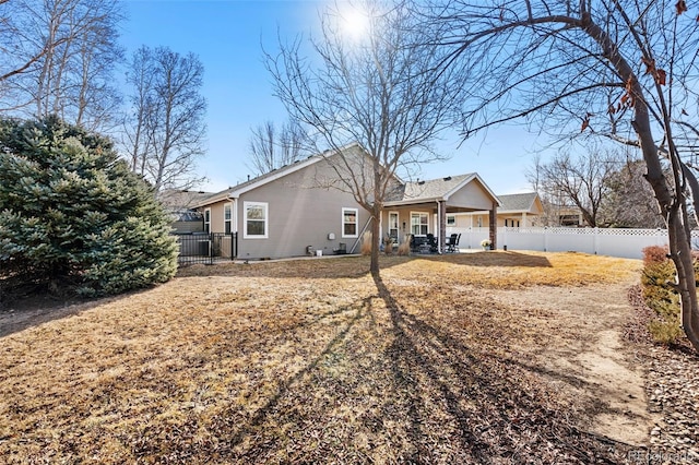 view of back of property