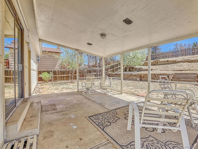 view of patio / terrace with a fenced backyard