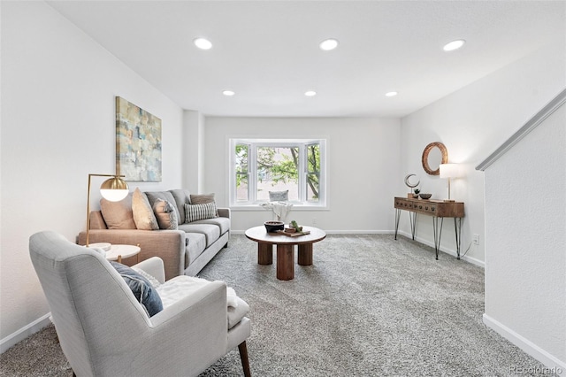 3300 W Florida Ave Unit 117, Denver, CO 80219 - carpeted living room with recessed lighting and baseboards