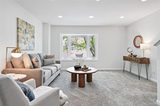 3300 W Florida Ave Unit 117, Denver, CO 80219 - living room with carpet floors, recessed lighting, and baseboards