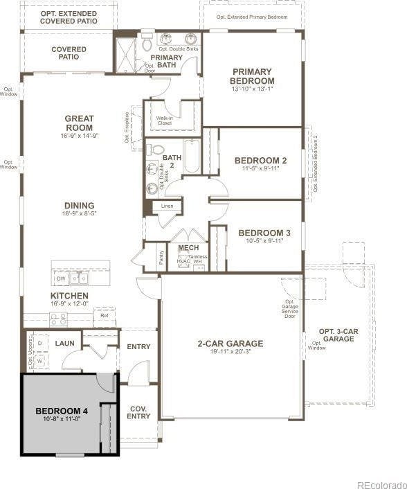 610 Douglas Fir Pl, Johnstown, CO 80534 - view of home floor plan