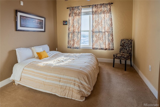 bedroom featuring carpet floors