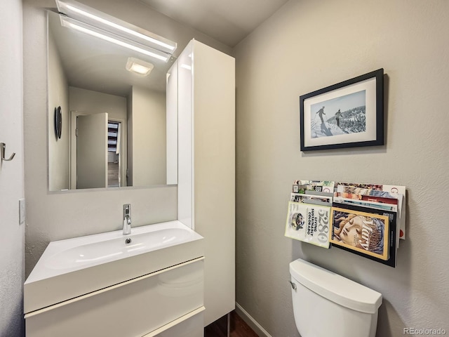 1370 Sandstone Dr Unit 12, Vail, CO 81657 - half bath with vanity and wood finished floors