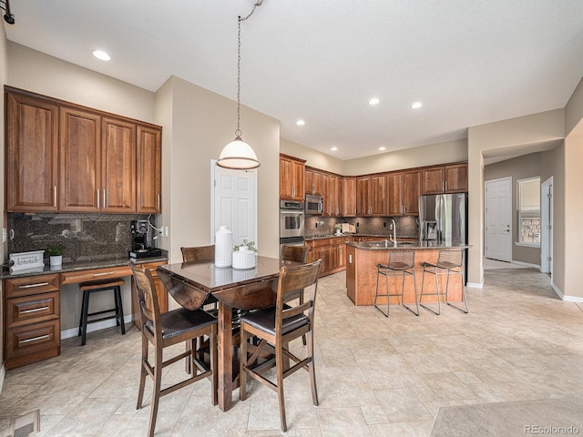 19379 W 57th Pl, Golden, CO 80403 - dining space with recessed lighting, baseboards, and visible vents