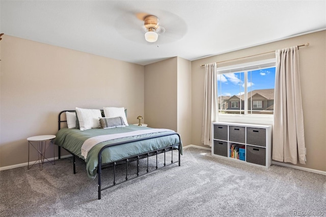 20855 Park Hollow Dr, Parker, CO 80138 - bedroom with carpet flooring, baseboards, and ceiling fan
