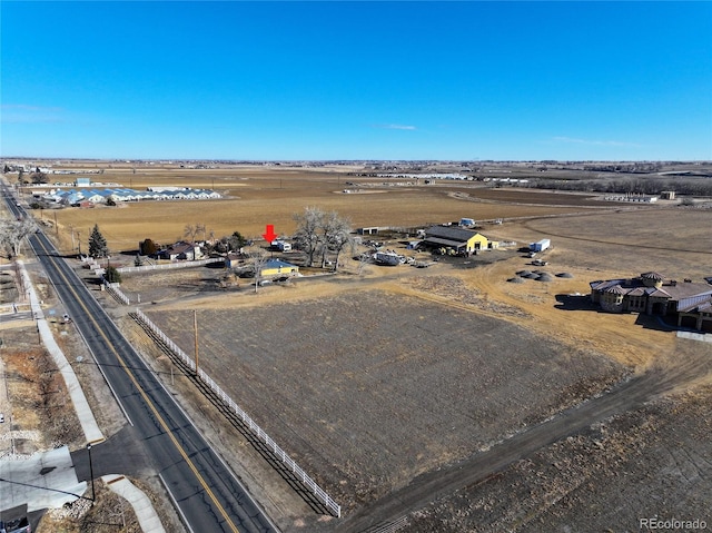 724 County Road 37, Brighton, CO 80603 - birds eye view of property featuring a rural view