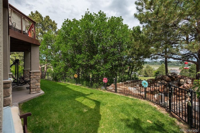 171 October Pl, Castle Rock, CO 80104 - view of yard with a balcony