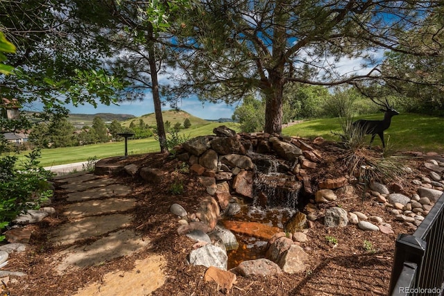 171 October Pl, Castle Rock, CO 80104 - view of yard featuring a mountain view