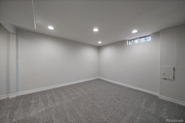 empty room with carpet flooring