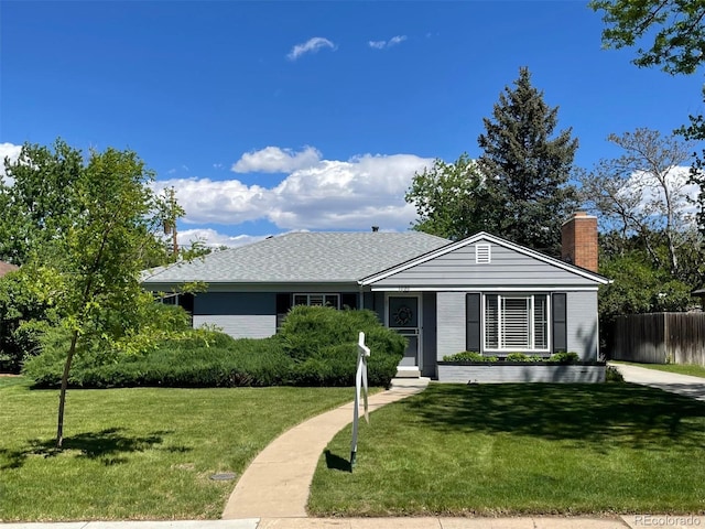 1030 Krameria St, Denver, CO 80220 - ranch-style home featuring a chimney