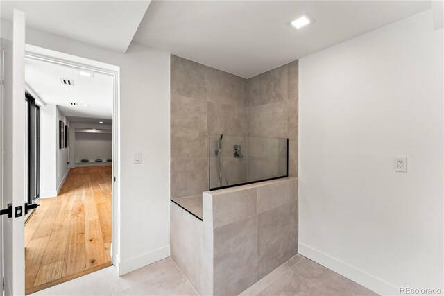 220 Glencoe St, Denver, CO 80220 - full bathroom with walk in shower and baseboards