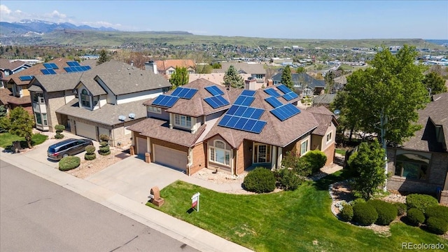 58 Rogers Ct, Golden, CO 80401 - aerial view of residential area with mountains
