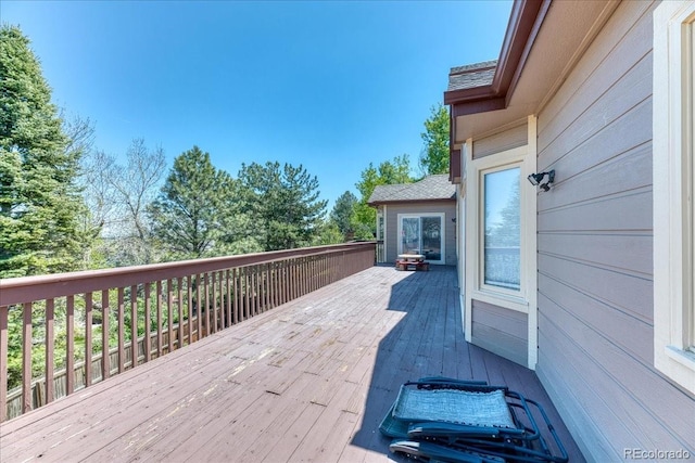 58 Rogers Ct, Golden, CO 80401 - view of wooden deck