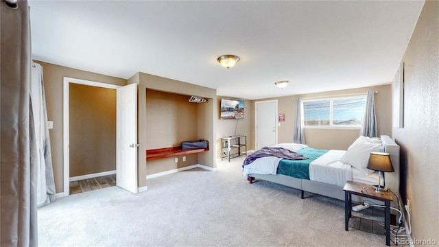 bedroom featuring carpet floors