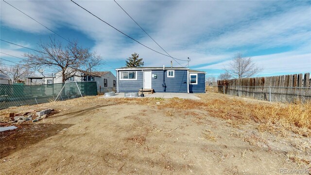 view of rear view of property