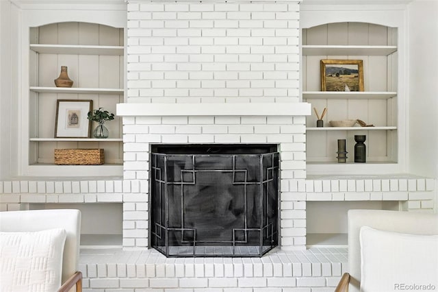 1380 Holly Dr E, Broomfield, CO 80020 - detailed view of built in features and a fireplace