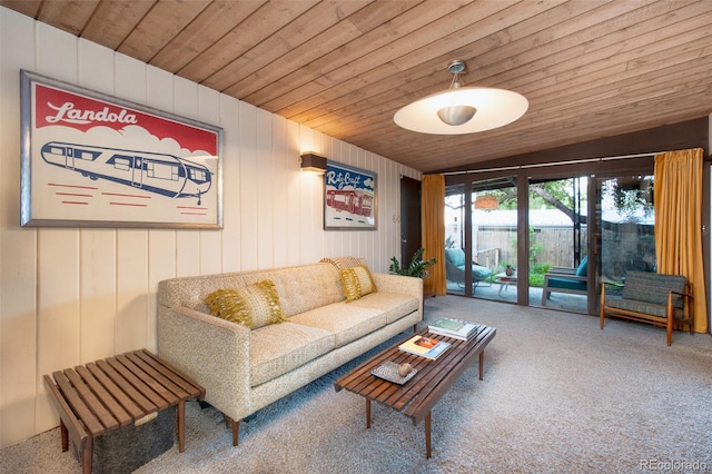 3650 Chimayo Rd, Littleton, CO 80123 - carpeted living area with wood ceiling