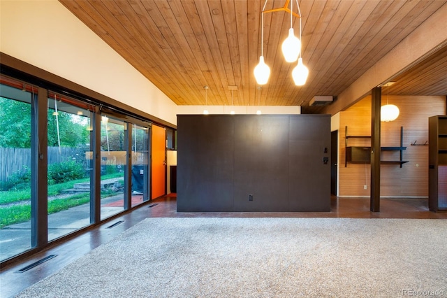 3650 Chimayo Rd, Littleton, CO 80123 - spare room with wood ceiling and wood walls