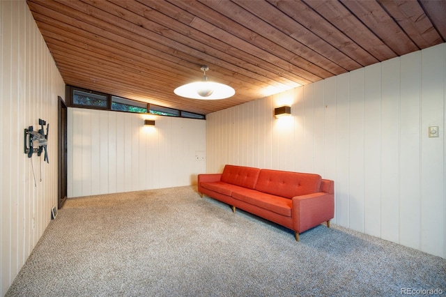3650 Chimayo Rd, Littleton, CO 80123 - living area with carpet and wood ceiling