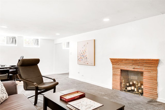 1185 Glencoe St, Denver, CO 80220 - living room with carpet and recessed lighting