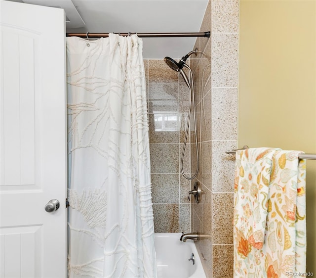 1185 Glencoe St, Denver, CO 80220 - full bathroom featuring shower / bath combination with curtain