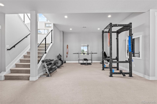 view of workout area