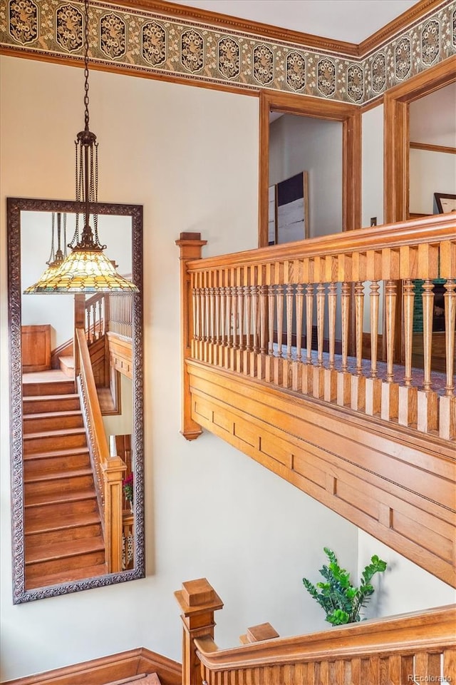 view of stairs