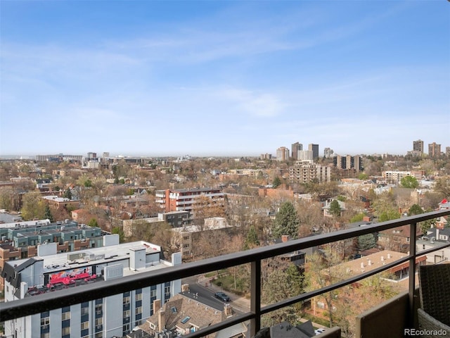800 N Pearl St Unit 1203, Denver, CO 80203 - balcony featuring a view of city