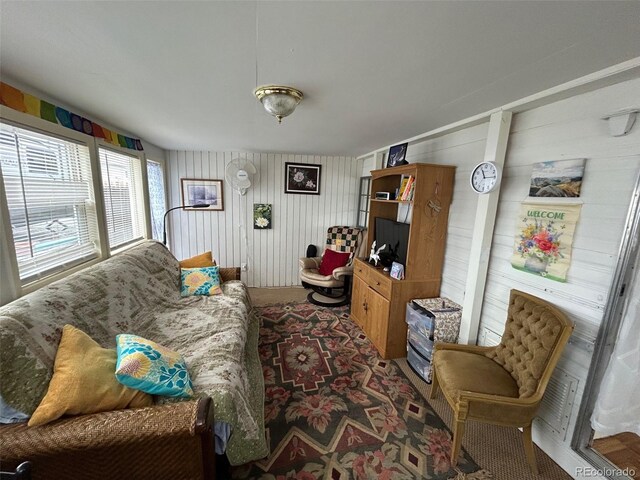 10795 County Road 197a Unit 194, Nathrop, CO 81236 - living area with carpet and wooden walls