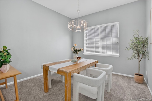 8651 Mallard Pl, Highlands Ranch, CO 80126 - dining space with a chandelier and carpet flooring