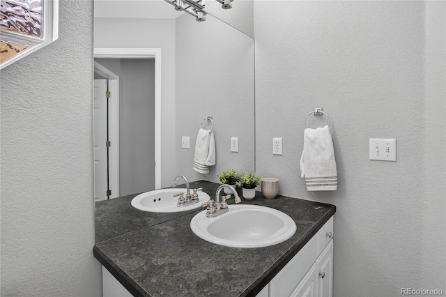 8651 Mallard Pl, Highlands Ranch, CO 80126 - bathroom with vanity and a textured wall
