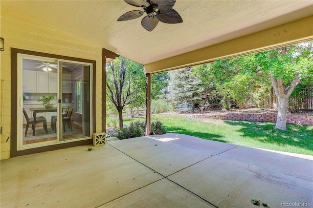 8651 Mallard Pl, Highlands Ranch, CO 80126 - view of patio / terrace with a ceiling fan