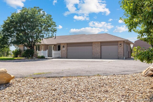 ranch-style house with a garage