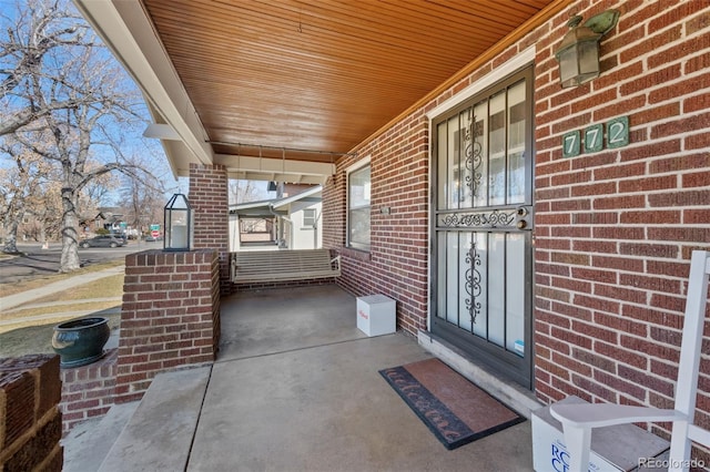 view of patio / terrace featuring a porch