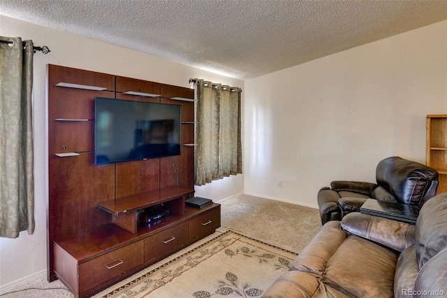 3126 Singletree Rd, Hartsel, CO 80449 - living room with light carpet and a textured ceiling