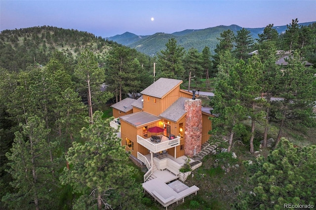 207 Kelly Rd E, Boulder, CO 80302 - view from above of property with a mountain backdrop