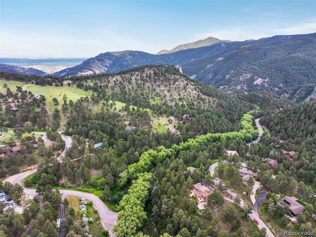 207 Kelly Rd E, Boulder, CO 80302 - drone / aerial view of a mountainous background and a forest