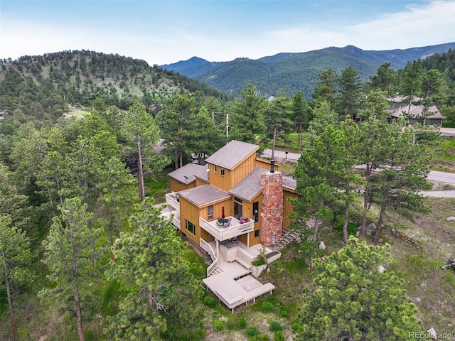 207 Kelly Rd E, Boulder, CO 80302 - view from above of property featuring mountains and a forest
