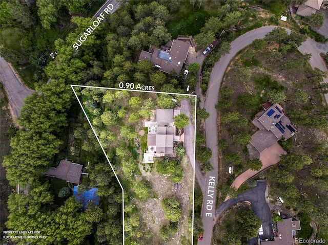 207 Kelly Rd E, Boulder, CO 80302 - view of property location featuring property boundaries highlighted