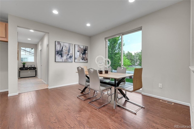 20145 E Fair Ln, Centennial, CO 80016 - dining area featuring wood finished floors and recessed lighting