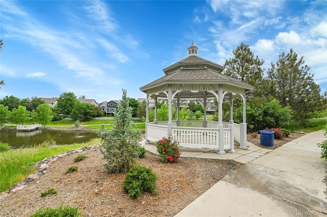 20145 E Fair Ln, Centennial, CO 80016 - surrounding community with a gazebo and a water view