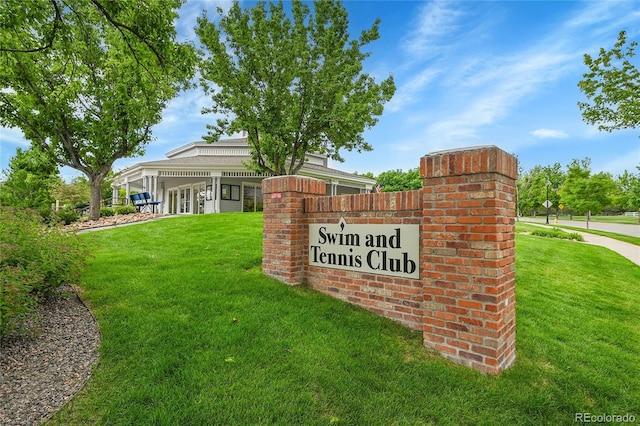 20145 E Fair Ln, Centennial, CO 80016 - community / neighborhood sign featuring a yard