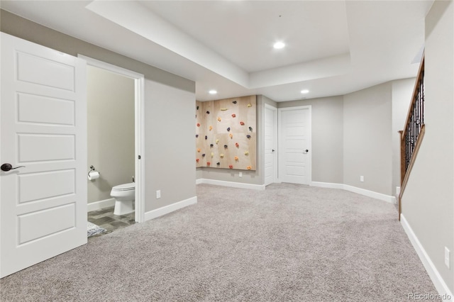 60 Stewart Way, Erie, CO 80516 - finished below grade area with carpet flooring, recessed lighting, and baseboards