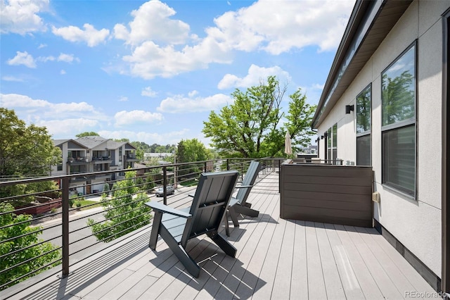 47 Harrison, Denver, CO 80206 - wooden terrace featuring a residential view