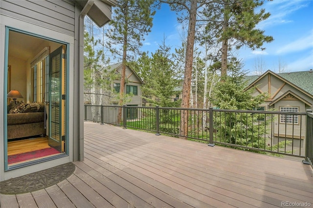 31139 Tahoe Ct, Evergreen, CO 80439 - view of wooden terrace