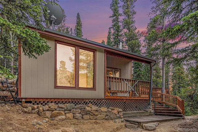 200 Crest Dr, Idaho Springs, CO 80452 - view of side of property with a deck