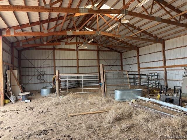 9707 County Lane 22.5, Sugar City, CO 81076 - garage with metal wall